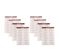 Veemoon 8 Feuilles De Patchs Pour Sourcils Bioniques Adhésifs Pour Sourcils Autocollants De Transfert Autocollants Temporaires Imperméables