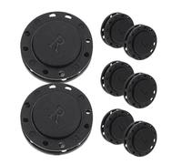 Veemoon 8 Paires Lot de Boutons-pression Magnétiques Noirs 22mm en Nylon et Aimant, Fermeture Fiable et Moderne pour Vêtements, Paquet et Rideaux