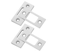 Veemoon 8 Pièces Accessoires de porte gâche de poignée de porte plaques de Silver