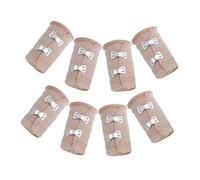 Veemoon 8 pièces Bandages Élastiques de Compression Respirants et Ajustables avec Fermeture Clip Protection pour Cheville Poignet Genou Activités Extérieures et