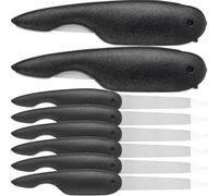 Veemoon 8 Pièces Lime à Ongles Pliante Mini pour Manucure, Métal ABS | Ponçage de Surface, Format Portable et Rangement Pratique, Design Chic pour Créer une Belle Finition