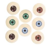 Veemoon 8 Pièces Lot de Yeux Acryliques Demi Sphères Réalistes pour Décorations Halloween Accessoires DIY Poupées et Animaux Effrayants Yeux Plastiques pour Objets Horreur et Fêtes Cosplay