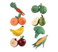 Veemoon 8 pièces Mini Modèles Légumes Fruits Réalistes Décorations Artisanales pour Bureau Accessoires Photo Figurines Miniatures pour Exposition Éducative et Décoration Intérieure