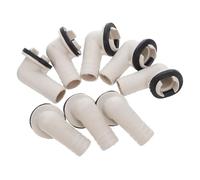 Veemoon 8 Pièces Tuyau Évacuation pour Climatiseur Raccord de Tuyau Évacuation pour Climatiseur Adaptateur Coudé Étanche pour Unité Extérieure de Mini-split Fenêtre