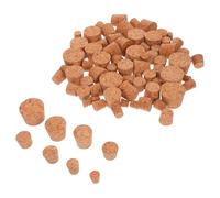 Veemoon 80 Bouchons Coniques en Liège Naturel - Assortiment 8 Tailles pour Bouteilles Bocaux Flacons D’Apothicaire - Étanchéité Fiable et Réutilisable pour Vin Épices et Brassage