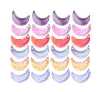 Veemoon 80 Pièces Breloques en Verre de Lune pour Bricolage Bijoux, Accessoires Robustes et Faciles à Transporter, Décorations pour Colliers et Boucles D'oreilles Couleur Aléatoire