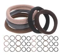 Veemoon 80 Pièces Hair Ties Thick And Soft Seamless Elastic Ponytail Holders No Damage For Sensitive Scalp Versatile Colors For Daily Use And Sports