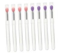 Veemoon 8Pièces Applicateur de Maquillage Silicone avec Couvercle Pinceau à et Fard à Paupières et Pratique pour Maquillage Parfait