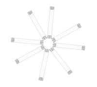 Veemoon 8pièces Étui de Rangement Plastique Transparent pour Pinces à Épiler avec Capuchons pour Voyage Maison Organiseur pour Outils de Maquillage