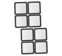 Veemoon 8pièces Filtre Anti-poussière pour Ventilateur Ordinateur Couvercle Maille Noir pour Pc La Poussière Et du Bruit Installation Facile