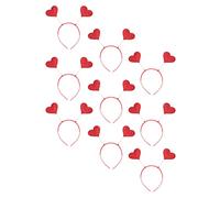 Veemoon 9 Pièces Bandeaux Cœur Rouge pour Filles de Accessoires de Fête de Saint Valentin Tête Décorative Forme de Cœur Parfait pour Créer une Ambiance Festive