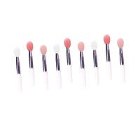 Veemoon 9 pièces Pinceaux Silicone pour Maquillage des Applicateur Compact et Doux Brosse Portable Outil pour Couleur et Gloss
