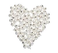 Veemoon 90 pièces Mini Clochettes Vintage Argentées pour Bijoux DIY Petites Grelots Rustiques pour Bracelets Colliers et Décorations Artisanales