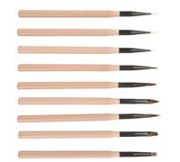 Veemoon 9pièces Kit De Stylos Liner Pour Nail Art Pinceaux à Ongles Outils De Manucure Femme