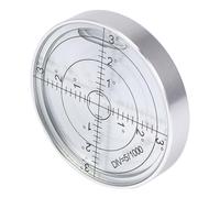 Veemoon à Bulle Circulaire Acier Inoxydable sans Batterie Outil de Mesure Compact pour Arpentage Extérieur et Construction Liquide Blanc avec Coque Argentée
