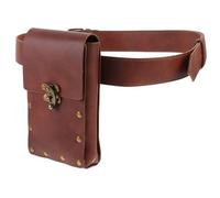 Veemoon à Changement De Téléphone Mobile Extérieur Sacs De Ceinture De Taille Sacs Fourre-Tout pour Femmes Petit Ceinture De Poche Ancien PU Brown