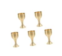 Veemoon À Vin Médiéval En Laiton Avec Design Pentagramme - Gobelet Communion Église - Coupe D'Autel Pour Célébrations Et Rituels Verre À Cocktail Unique
