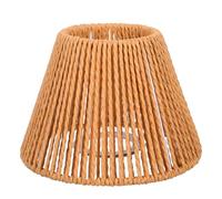 Veemoon Abat-Jour Conique Tissé Main en Corde de Papier Naturel, Diamètre 4,2 CM, Abat-Jour Cylindrique Artisanal pour Lampe Suspendue et Lampadaire, Protection D’Ampoule Décorative pour