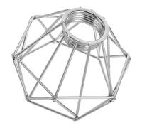 Veemoon Abat-jour Décoratif en Fer Argenté Style Rétro, Cache-lumière pour Plafonnier de Diamant, Éclairage Décoratif Polyvalent pour Salon et Espaces Intérieurs