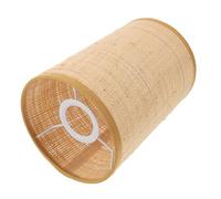 Veemoon Abat-jour En Rotin Tissé Pour Lampe De Table Et Lampadaire E14/e27, Abat-jour Tambour Rustique, Décoration Intérieur Pour Chambre Salon Restaurant, Compatible E14/e27