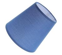 Veemoon Abat-jour en Tissu de Lin Bleu de Tambour pour Lampe de Table, Accessoire Décoratif Élégant Qui Adoucit la Lumière, pour Chambre ou Restaurant
