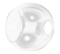 Veemoon Abat-Jour Globe En Verre Transparent Double Ouverture Pour Lampe Suspension E27 Couvre-Lumière Sphérique Élégant Pour Luminaires Intérieurs Et Remplacement Facile D'Ampoules