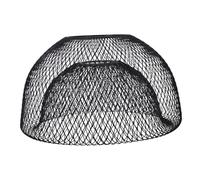 Veemoon Abat-jour Métal Fil de Fer Noir Design Nid Oiseau Ajouré Double Couche Compatible Douille Abat-jour Suspendu Style Industriel pour Éclairage Intérieur