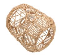 Veemoon Abat-Jour Suspendu Imitation Rotin Tissé à la Main Lampe en Corde de Papier Naturelle Abat-Jour Vintage pour Plafonnier Décoration Chaleureuse pour Salle à Manger et Salon 1