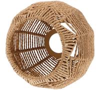 Veemoon Abat-Jour Tissé en Corde de Chanvre Petit Format Couleur Kaki Abat-Jour Suspendre pour Luminaire Remplacement pour Lampe Suspendue pour Décoration Intérieure de Restaurant