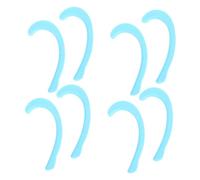 Veemoon Accessoires De Masque Crochets Pour Cordon D'oreille De Masque En Silicone Semi-transparent Bleu 4 Paires Crochet Antidérapant De Pression Usage Quotidien Extérieur