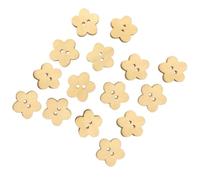 Veemoon Accessoires Décoratifs Boutons en Bois Lot de 100 Forme Fleur pour Couture et Tricot pour Vêtements et Chaussures, pour Loisirs Créatifs et Bricolage