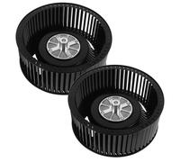 Veemoon Accessoires pour Hotte Aspirante en Métal Noir, 2pcs Roue de Filtre Solide Vis, Ventilation Puissante Cuisine