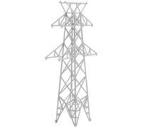 Veemoon Accessoires pour Voies Ferrées Miniatures pour Maquettes 1/160 Abs, Pylône Électrique Miniature Beige, Décor De Modélisme Ferroviaire, Scène De Village, Diorama Architectural