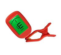 Veemoon Accordeur Électronique Portable Rouge pour Guitare et Ukulélé Modes de Réglage Multiples en Plastique et Métal, pour Concerts et Répétitions