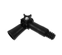 Veemoon Adaptateur D'angle Réglable Fileté pour Perche Télescopique, Accessoire Raclette pour Nettoyage Fenêtres et Miroirs, Embout de Remplacement Multi-angles, Manche à Rouleau