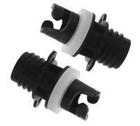Veemoon Adaptateur de Pompe Gonflable Lot de 2, Connecteur de Valve Étanche pour Bateau Pêche Kayak et Planche à Pagaie, Kit D'adaptateur de Pompe Électrique Compact pour Sport Nautique