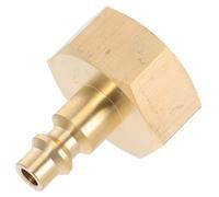 Veemoon Adaptateur de Purge pour Compresseur d'air 3/4 Filetage Intérieur Raccord Rapide Doré pour Tuyau d'Arrosage Accessoire Hivernage Camping-Car et Caravane Connexion Étanche pour