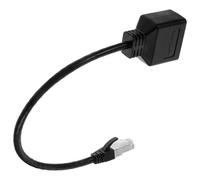 Veemoon Adaptateur Ethernet Splitter vers Femelles Câble Réseau Catégorie Haute Vitesse Connecteur LAN Modulaire pour PC Console et TV Installation Plug and Play