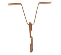 Veemoon Adaptateur V Fer pour Chaîne de Pluie Crochet de Fixation pour Gouttière Résistant Compatible avec Divers Systèmes de Gouttières Support Stable pour Drainage Extérieur Jardin