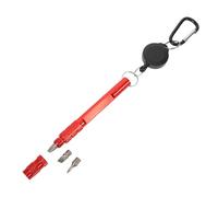 Veemoon Affûteur Multifonction pour Clubs de Golf Nettoyeur Intégré, Accessoire Rouge Compact et Portable pour Rainures et Réparation de Divots, Outil Essentiel pour Entretien sur Terrain