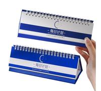 Veemoon Agenda à Notes 2pcs en Papier et Métal, Planificateur de Liste de Contrôle Rectangulaire Minimaliste Maison et L'école, Supporte une Utilisation Longue Durée