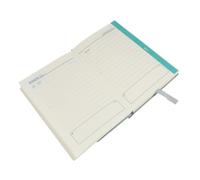 Veemoon Agenda Compact PU Cover Planner Monthly Notebook With Clock Design Portable Pocket Notepad For Task Management And Travel Organization