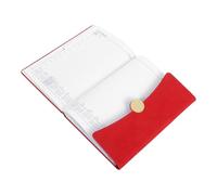 Veemoon Agenda Quotidien, Carnet de Gestion de Projet 2026 en Pu Rouge, Couverture Rigide, Index Mensuels, Papier, Format Journalier, pour Bureau et Étude