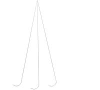 Veemoon Aiguilles à Perler Soi-même 9 Pcs, Aiguilles Longues en Fer 0,7 Mm, Kit D’outils pour Fabrication de Bracelets et Colliers, pour Travaux Manuels et DIY de Bijoux