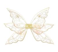 Veemoon Ailes de Fée pour Garçon et Filles et Adultes, Petites Ailes Dorées Pailletées, Accessoires de Déguisement pour Fêtes, Carnaval, Cosplay et Spectacles