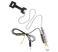 Veemoon Alarme pour Canne à Pêche Transparente L 2600 en Acier Inoxydable Signal Sonore et Lumineux Indicateur de Touche Phosphorescent pour Pêche la Carpe de Nuit Accessoire Robuste