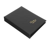 Veemoon Album de Rangement Autocollants Nail Art Noir Carnet de Stockage DIY et Organiseur Simple et Portable pour Collection de Stickers Ongles