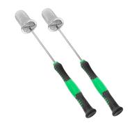 Veemoon Allume-ventouses Réutilisable à Poignée Anti-brûlure Verte, Torche à Flamme Vive avec Coton Remplaçable, 2 Pièces, Outil D'allumage pour Ventouses Métalliques, Adapté pour