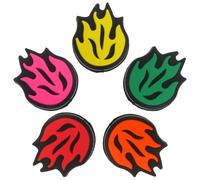 Veemoon Amortisseur de Vibrations pour Raquette de Tennis Lot de 5 en Silicone Souple Multicolore Fixation Externe Facile pour Tennis de Loisir