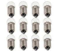 Veemoon Ampoules Électriques Miniatures 12 Pièces à Culot Vis 2,5 V 0,3 A pour Lampe Torche et Dispositifs d'Expérimentation
